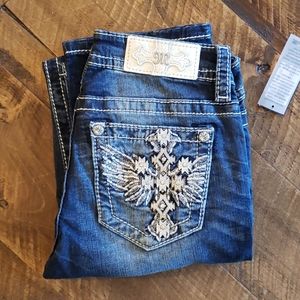 Women's Miss Me Straight Bootcut Jeans.